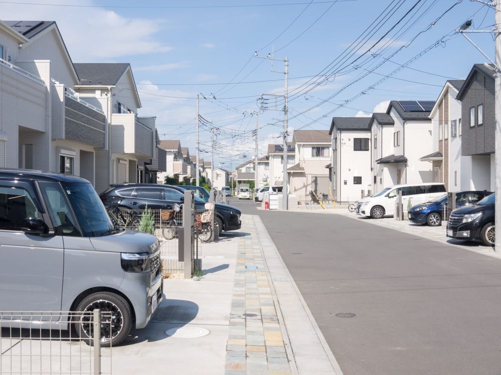 駐車場勾配_毛受四季辺